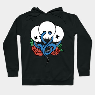 snake with skeleton Hoodie